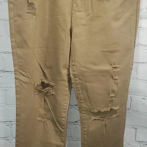 Risen Distressed Cuffed Ankle Skinny Jeans Size 2XL NWT - Picture 3 of 15